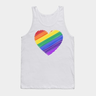 Heart Love Diversity Cooperation Caring Humanity Tank Top